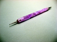 Malkugel ,Spotswirl 2-seitig,rosa und blau